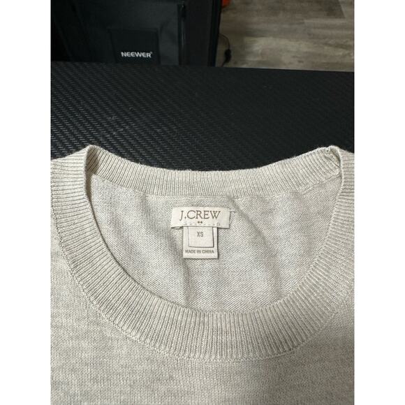 J Crew Polar Bear Graphic Knit Sweater Size XS Cream Lightweight Nature - Picture 3 of 8